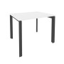 Onix O.MP-SP-1.8 (Белый Бриллиант/Антрацит) Стол рабочий на П-образном м/к