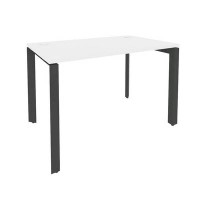 Onix O.MP-SP-2.7 (Белый Бриллиант/Антрацит) Стол рабочий на П-образном м/к