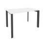 Onix O.MP-SP-2.7 (Белый Бриллиант/Антрацит) Стол рабочий на П-образном м/к