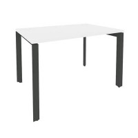 Onix O.MP-SP-2.8 (Белый Бриллиант/Антрацит) Стол рабочий на П-образном м/к