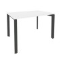 Onix O.MP-SP-2.8 (Белый Бриллиант/Антрацит) Стол рабочий на П-образном м/к