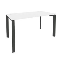 Onix O.MP-SP-3.7 (Белый Бриллиант/Антрацит) Стол рабочий на П-образном м/к