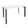 Onix O.MP-SP-3.7 (Белый Бриллиант/Антрацит) Стол рабочий на П-образном м/к