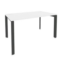 Onix O.MP-SP-3.8 (Белый Бриллиант/Антрацит) Стол рабочий на П-образном м/к
