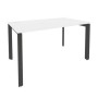Onix O.MP-SP-3.8 (Белый Бриллиант/Антрацит) Стол рабочий на П-образном м/к