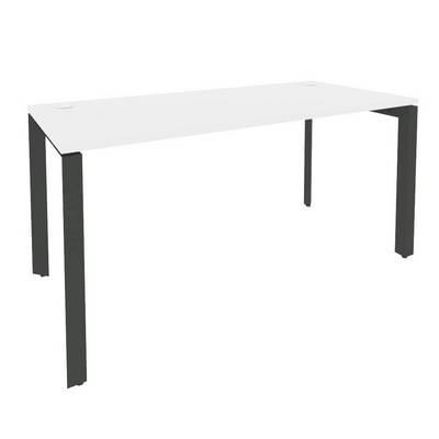 Onix O.MP-SP-4.7 (Белый Бриллиант/Антрацит) Стол рабочий на П-образном м/к