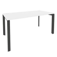 Onix O.MP-SP-4.8 (Белый Бриллиант/Антрацит) Стол рабочий на П-образном м/к