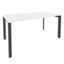 Onix O.MP-SP-4.8 (Белый Бриллиант/Антрацит) Стол рабочий на П-образном м/к
