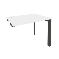 Onix O.MP-SPR-1.7 (Белый Бриллиант/Антрацит) Стол-приставка на П-образном м/к к опорным элементам