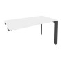 Onix O.MP-SPR-3.7 (Белый Бриллиант/Антрацит) Стол-приставка на П-образном м/к к опорным элементам