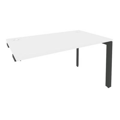 Onix O.MP-SPR-3.8 (Белый Бриллиант/Антрацит) Стол-приставка на П-образном м/к к опорным элементам