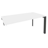 Onix O.MP-SPR-4.8 (Белый Бриллиант/Антрацит) Стол-приставка на П-образном м/к к опорным элементам
