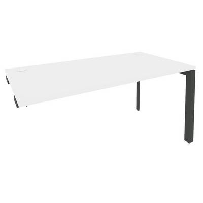 Onix O.MP-SPR-4.8 (Белый Бриллиант/Антрацит) Стол-приставка на П-образном м/к к опорным элементам