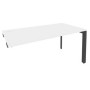 Onix O.MP-SPR-4.8 (Белый Бриллиант/Антрацит) Стол-приставка на П-образном м/к к опорным элементам