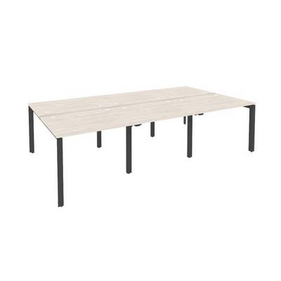 Onix O.MP-D.RS-6.1.8 (Денвер Светлый/Антрацит) Рабочая станция на П-образном м/к