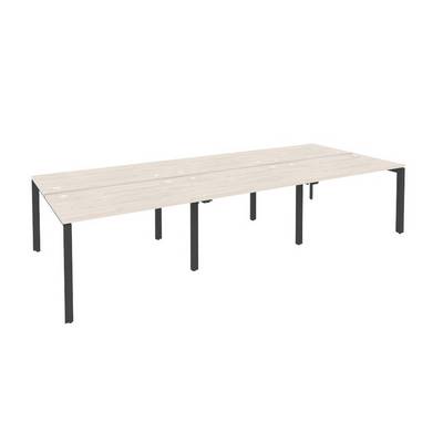 Onix O.MP-D.RS-6.2.7 (Денвер Светлый/Антрацит) Рабочая станция на П-образном м/к