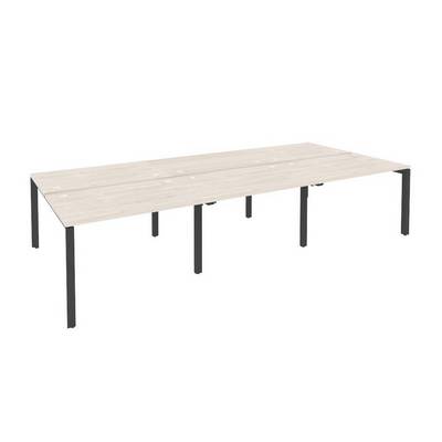 Onix O.MP-D.RS-6.2.8 (Денвер Светлый/Антрацит) Рабочая станция на П-образном м/к