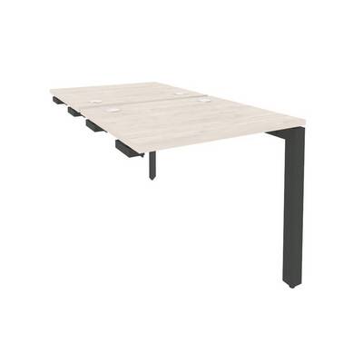 Onix O.MP-D.SPR-0.7 (Денвер Светлый/Антрацит) Стол-приставка двойной на П-образном м/к к опорным элем.