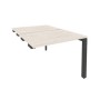 Onix O.MP-D.SPR-1.7 (Денвер Светлый/Антрацит) Стол-приставка двойной на П-образном м/к к опорным элем.