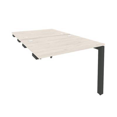 Onix O.MP-D.SPR-1.8 (Денвер Светлый/Антрацит) Стол-приставка двойной на П-образном м/к к опорным элем.