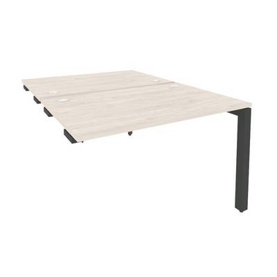 Onix O.MP-D.SPR-2.8 (Денвер Светлый/Антрацит) Стол-приставка двойной на П-образном м/к к опорным элем.