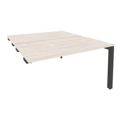 Onix O.MP-D.SPR-3.8 (Денвер Светлый/Антрацит) Стол-приставка двойной на П-образном м/к к опорным элем.