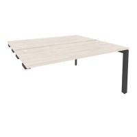 Onix O.MP-D.SPR-4.7 (Денвер Светлый/Антрацит) Стол-приставка двойной на П-образном м/к к опорным элем.