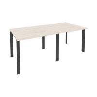 Onix O.MP-PRG-2.1 (Денвер Светлый/Антрацит) Стол переговорный (2 столешницы)