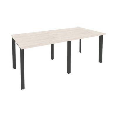 Onix O.MP-PRG-2.1 (Денвер Светлый/Антрацит) Стол переговорный (2 столешницы)