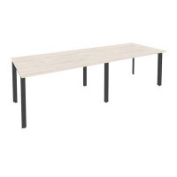 Onix O.MP-PRG-2.3 (Денвер Светлый/Антрацит) Стол переговорный (2 столешницы)