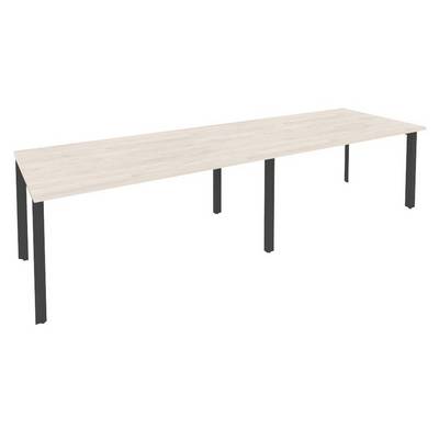 Onix O.MP-PRG-2.4 (Денвер Светлый/Антрацит) Стол переговорный (2 столешницы)