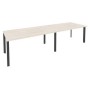 Onix O.MP-PRG-2.4 (Денвер Светлый/Антрацит) Стол переговорный (2 столешницы)
