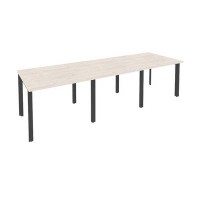 Onix O.MP-PRG-3.1 (Денвер Светлый/Антрацит) Стол переговорный (3 столешницы)