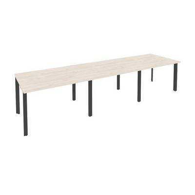 Onix O.MP-PRG-3.2 (Денвер Светлый/Антрацит) Стол переговорный (3 столешницы)