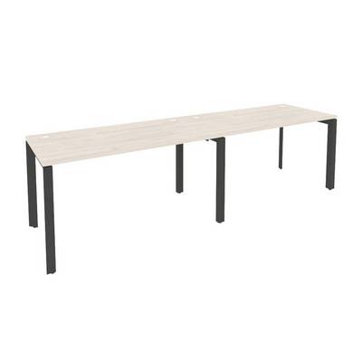 Onix O.MP-RS-2.3.7 (Денвер Светлый/Антрацит) Рабочая станция на П-образном м/к