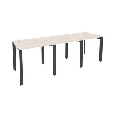 Onix O.MP-RS-3.0.7 (Денвер Светлый/Антрацит) Рабочая станция на П-образном м/к