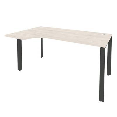 Onix O.MP-SA-1L (Денвер Светлый/Антрацит) Стол эргономичный левый на П-образном м/к