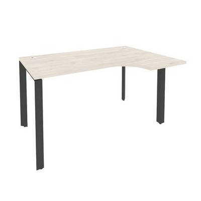 Onix O.MP-SA-2R (Денвер Светлый/Антрацит) Стол эргономичный правый на П-образном м/к