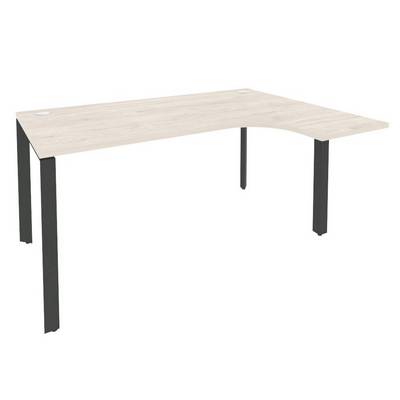 Onix O.MP-SA-4R (Денвер Светлый/Антрацит) Стол эргономичный правый на П-образном м/к