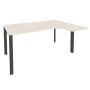 Onix O.MP-SA-4R (Денвер Светлый/Антрацит) Стол эргономичный правый на П-образном м/к