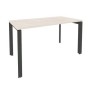 Onix O.MP-SP-3.7 (Денвер Светлый/Антрацит) Стол рабочий на П-образном м/к