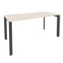 Onix O.MP-SP-4.7 (Денвер Светлый/Антрацит) Стол рабочий на П-образном м/к