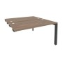 Onix O.MP-D.SPR-3.7 (Дуб Аризона/Антрацит) Стол-приставка двойной на П-образном м/к к опорным элем.