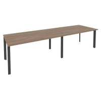 Onix O.MP-PRG-2.4 (Дуб Аризона/Антрацит) Стол переговорный (2 столешницы)