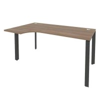 Onix O.MP-SA-1L (Дуб Аризона/Антрацит) Стол эргономичный левый на П-образном м/к