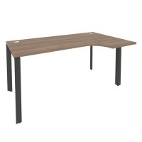 Onix O.MP-SA-1R (Дуб Аризона/Антрацит) Стол эргономичный правый на П-образном м/к