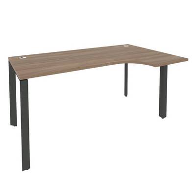 Onix O.MP-SA-1R (Дуб Аризона/Антрацит) Стол эргономичный правый на П-образном м/к