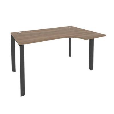 Onix O.MP-SA-2R (Дуб Аризона/Антрацит) Стол эргономичный правый на П-образном м/к