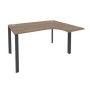 Onix O.MP-SA-3R (Дуб Аризона/Антрацит) Стол эргономичный правый на П-образном м/к