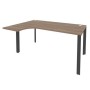 Onix O.MP-SA-4L (Дуб Аризона/Антрацит) Стол эргономичный левый на П-образном м/к